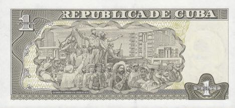 P121p Cuba 1 Peso Year 2016